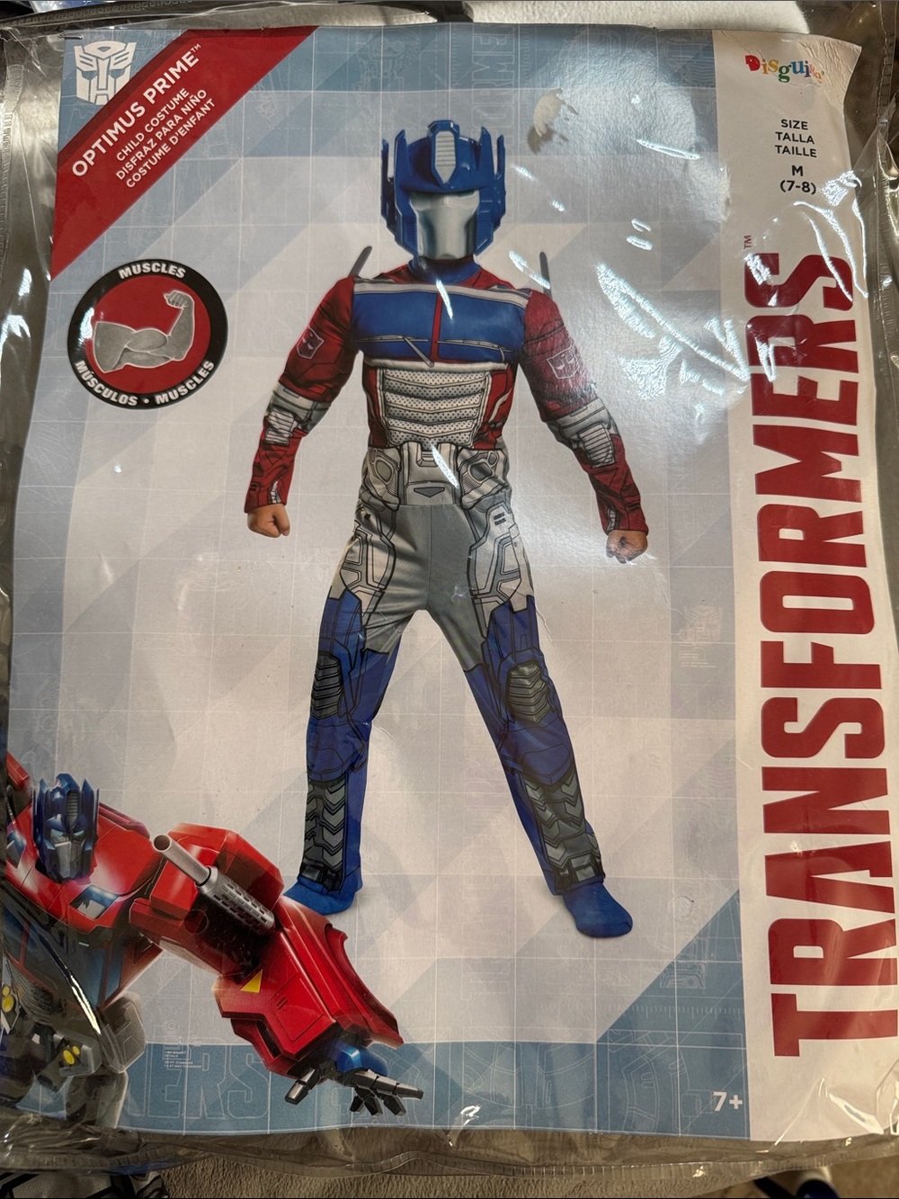 NWT Transformers Optimus Prime by maker Disguise Size Medium 7-8